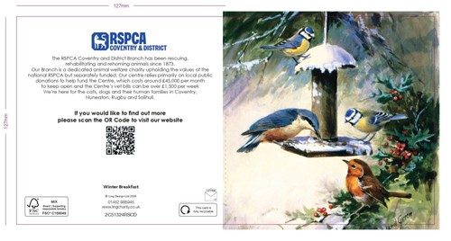 Rspca charity christmas cards - christmas,