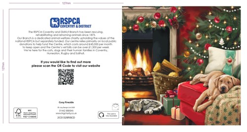 Rspca charity cosy fireside - charity,