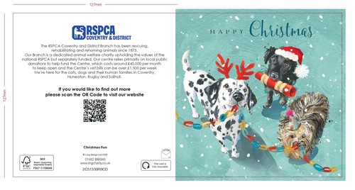 Rspca charity christmas cards - rspca,