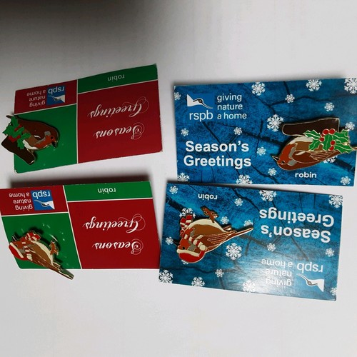 Rspb pin badges christmas - badges,