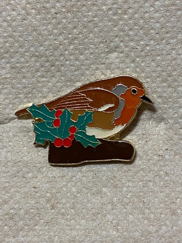 Rspb christmas robin - christmas, pin