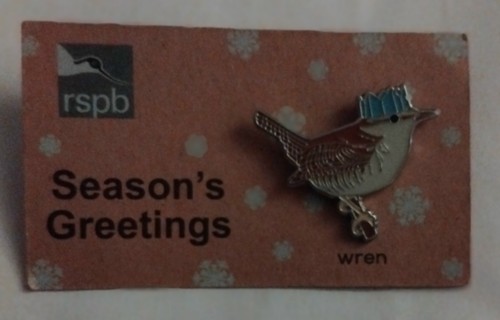 Rspb pin badge wren on - pin,
