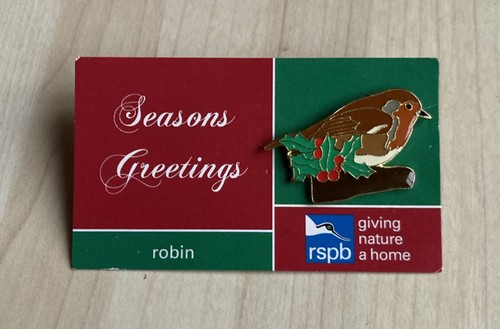 Rspb pin badge christmas - rspb-,