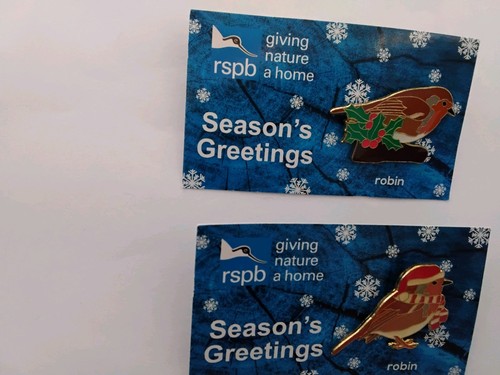 Rspb pin badges - rspb, christmas